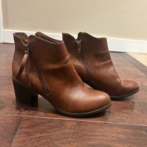 Ana Faux Leather Heeled Boots (9 1/2)